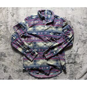 American Eagle Classic Fit Men's Long Sleeve Shirt Size Medium Southwest Design